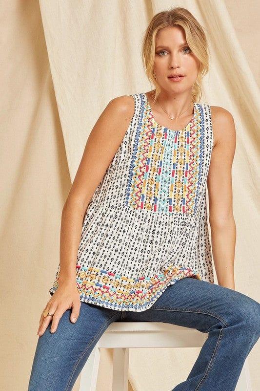 Little Bit of Sunshine- woven printed babydoll blouse - Esme and Elodie