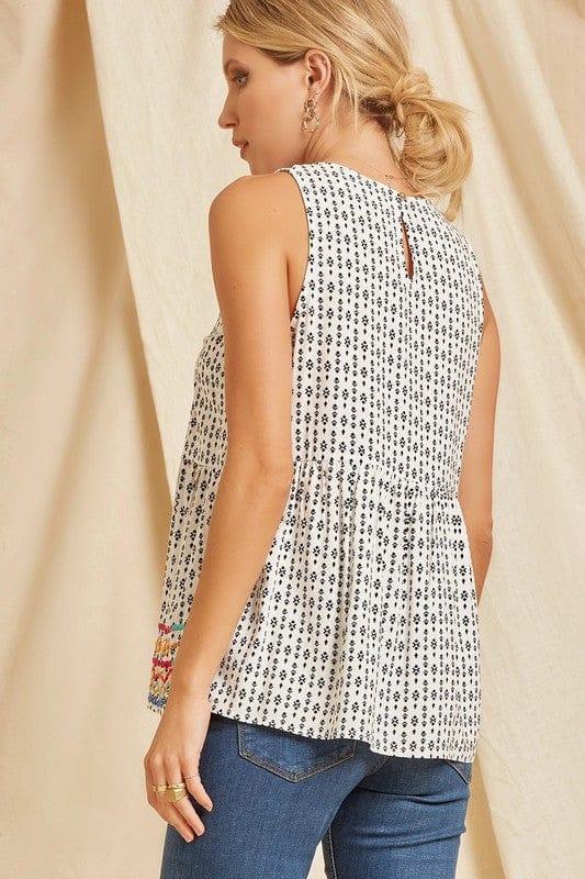 Little Bit of Sunshine- woven printed babydoll blouse - Esme and Elodie