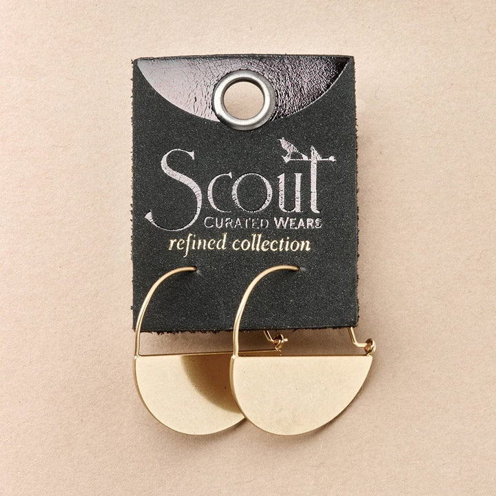 Lunar Hoops in Gold by Scout Curated Wears - Esme and Elodie