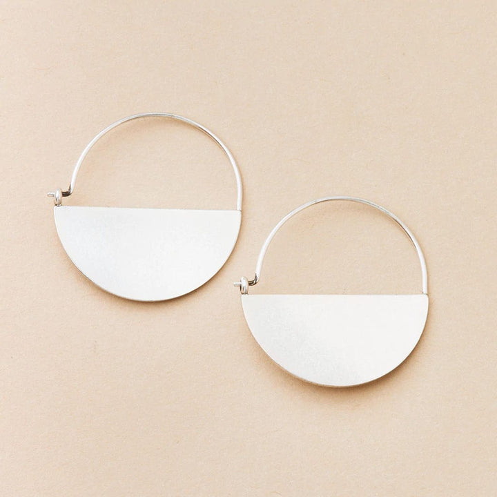 Lunar Hoops in Silverby Scout Curated Wears - Esme and Elodie