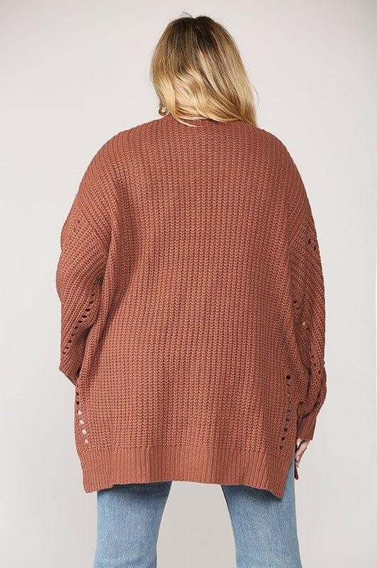 Marsala Wide Knit Cardigan - Esme and Elodie