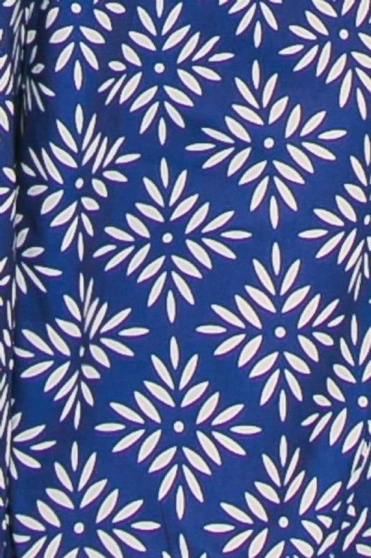 Mediterranean Sea- womens printed woven jumpsuit - Esme and Elodie