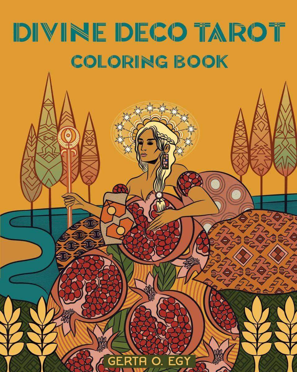 Microcosm Publishing & Distribution - Divine Deco Tarot Coloring Book - Esme and Elodie