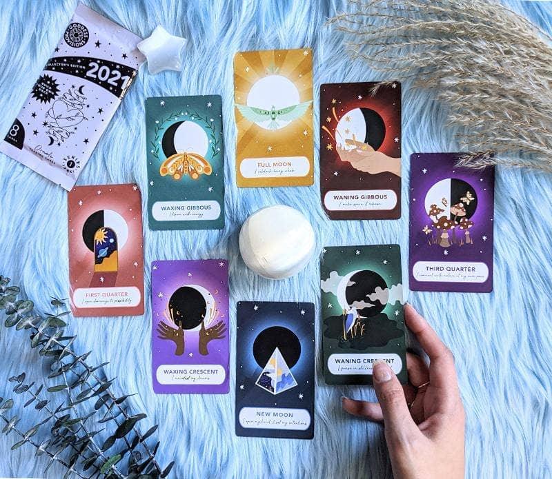 Moon Phases Oracle Tarot Trading Cards - Collectible Cards - Esme and Elodie