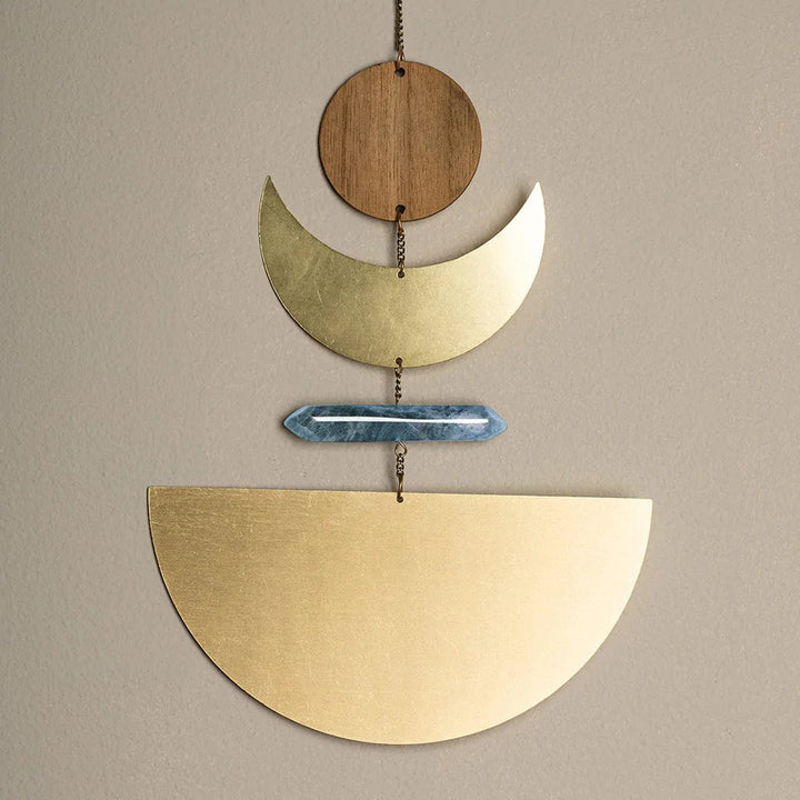 Moonrise- wall hanging by Scout- Brass, Labradorite - Esme and Elodie