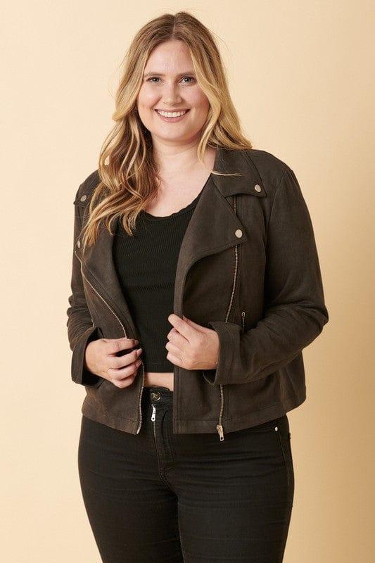 Moto Jacket in Ash Black - Esme and Elodie