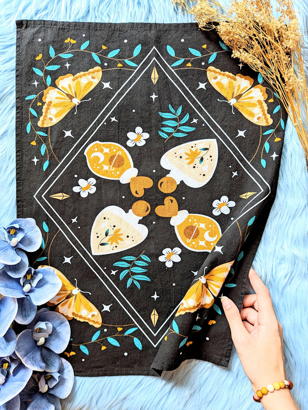 Mystic Nights Tea Towel | Goddess Provisions - Esme and Elodie