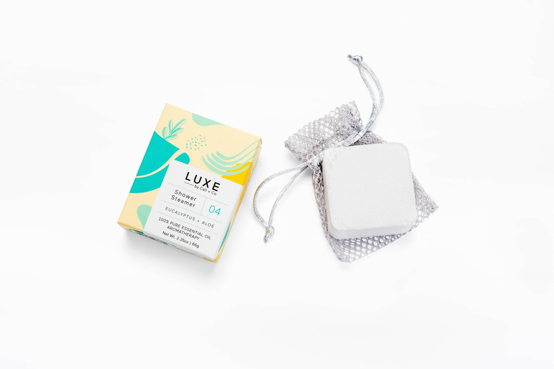 NEW Luxe Eucalyptus + Aloe Shower Steamer Fizzy Bomb - Esme and Elodie