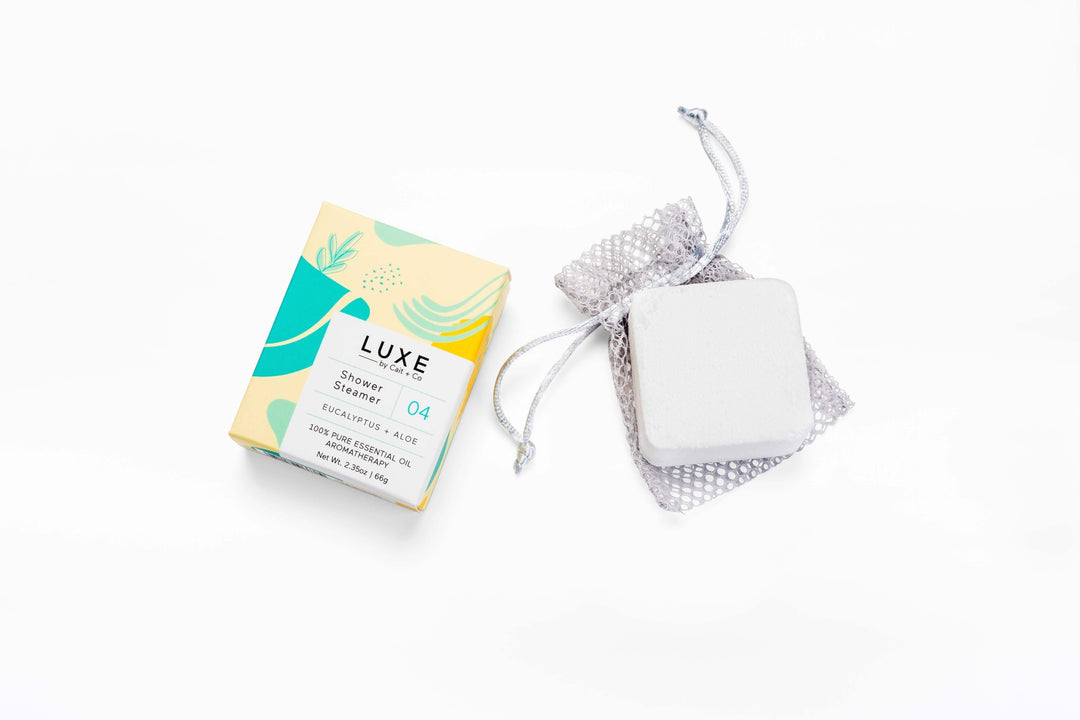 NEW Luxe Eucalyptus + Aloe Shower Steamer Fizzy Bomb - Esme and Elodie