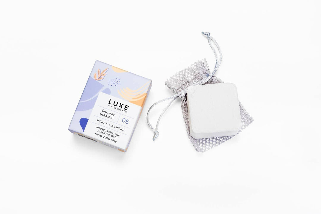 NEW Luxe Honey + Almond Shower Steamer Fizzy Bomb - Esme and Elodie