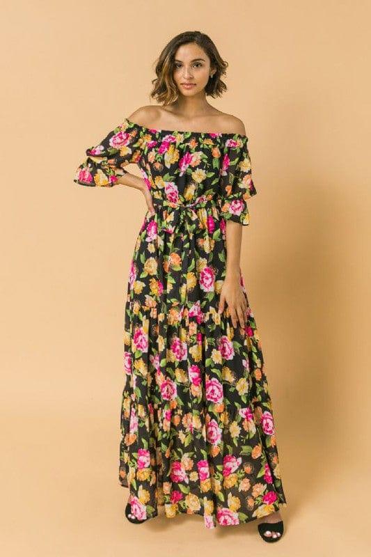 Off the shoulder maxi dress - Esme and Elodie