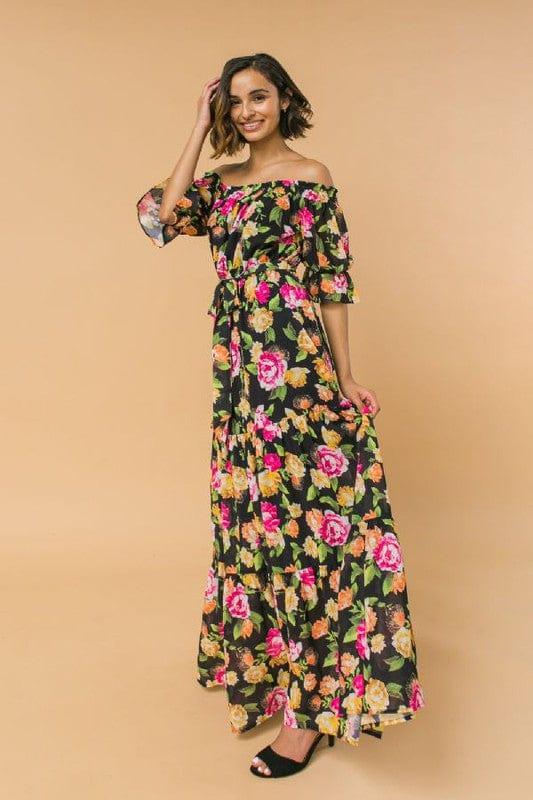 Off the shoulder maxi dress - Esme and Elodie