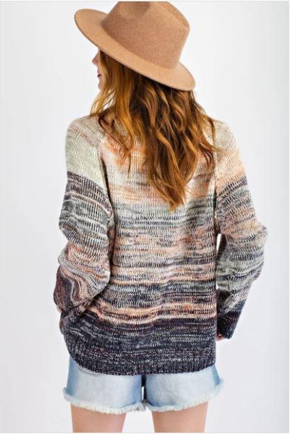 Ombre Sage- women's variegated sweater - Esme and Elodie