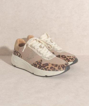 Paisley-neutral leopard dad sneakers - Esme and Elodie