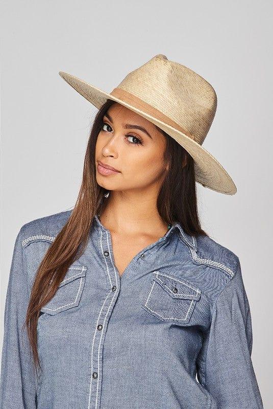Panama Style- womens woven panama style hat with suede ribbon - Esme and Elodie