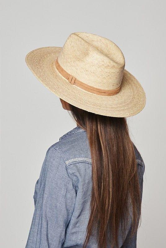 Panama Style- womens woven panama style hat with suede ribbon - Esme and Elodie