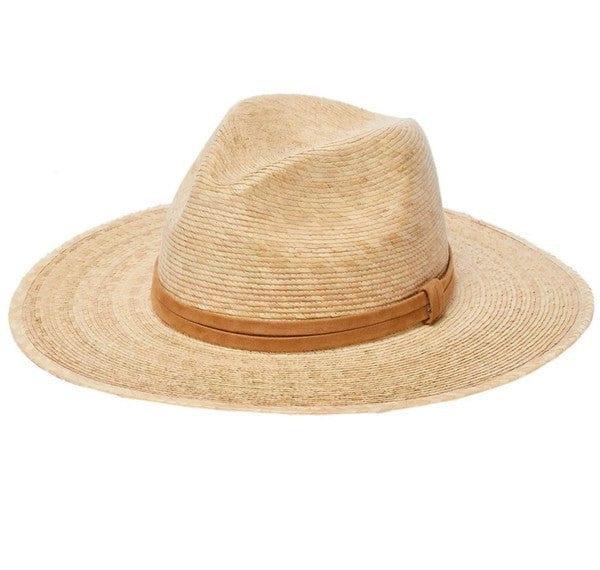 Panama Style- womens woven panama style hat with suede ribbon - Esme and Elodie
