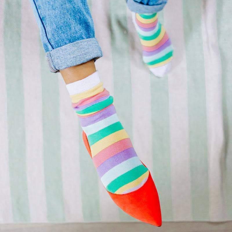 Pastel Stripe Socks - Esme and Elodie