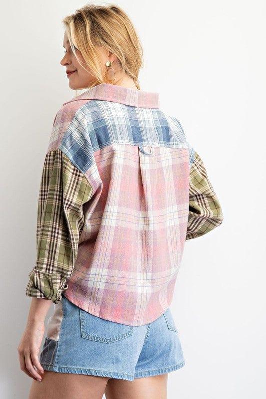 Plaid Mix and Match button down by Easel - Esme and Elodie