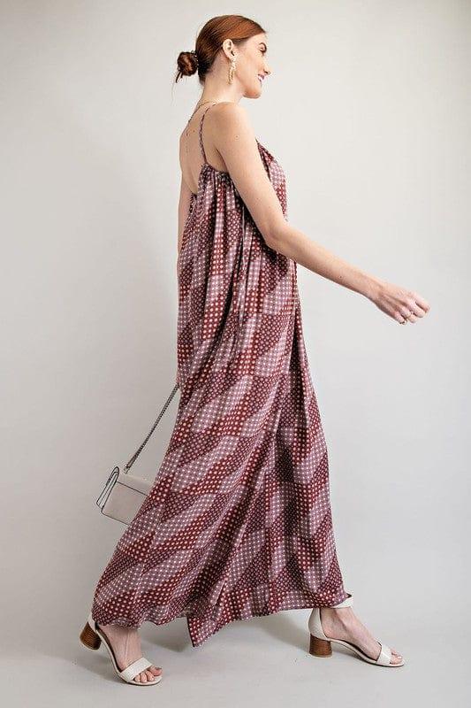 Women's Printed Gauze Jumpsuit - Esme and Elodie