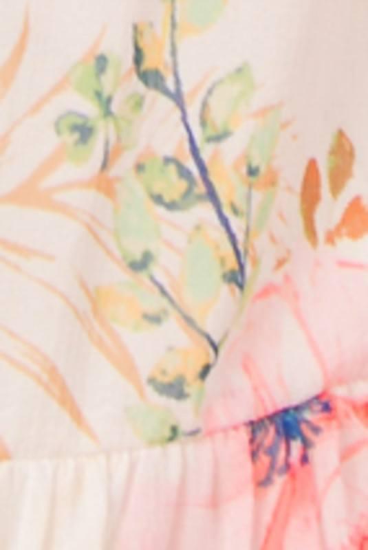 Printed midi dress with smocked bodice - Esme and Elodie