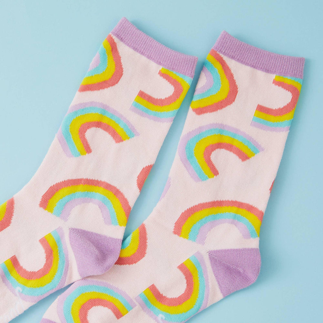 Rainbow Print Socks - Esme and Elodie