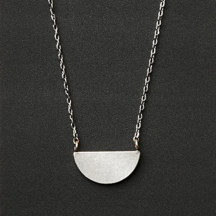 Refined Necklace Collection - Half Moon/Silver - Esme and Elodie