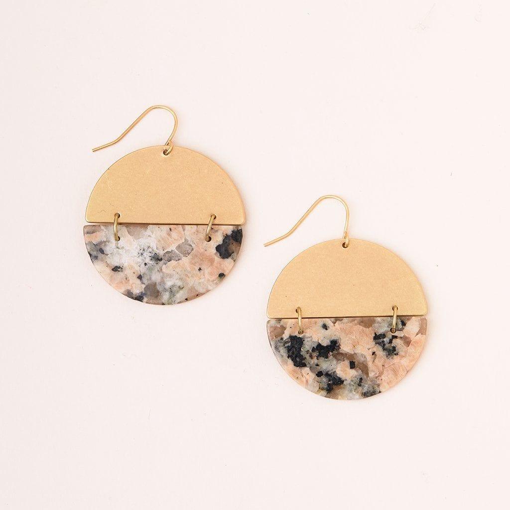 Rhodonite Minimalist Earring by Scout - Esme and Elodie