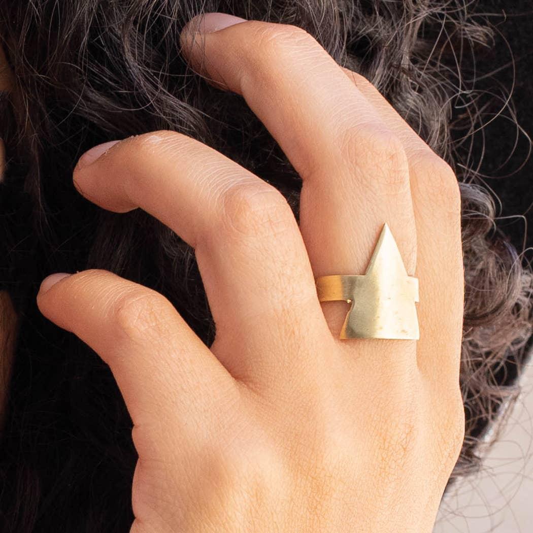 Salina Triangle Ring - Esme and Elodie