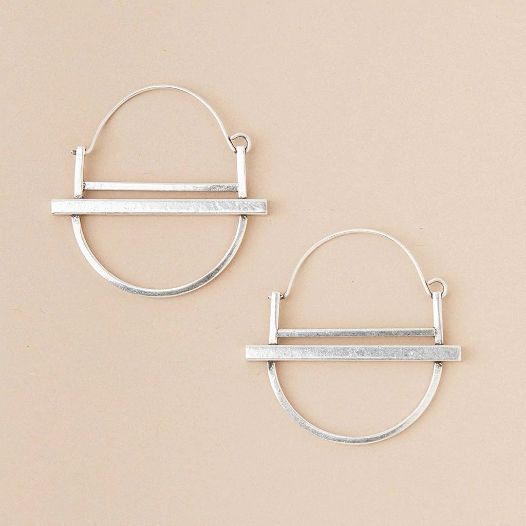 Saturn Hoop in Silver by Scout - Esme and Elodie
