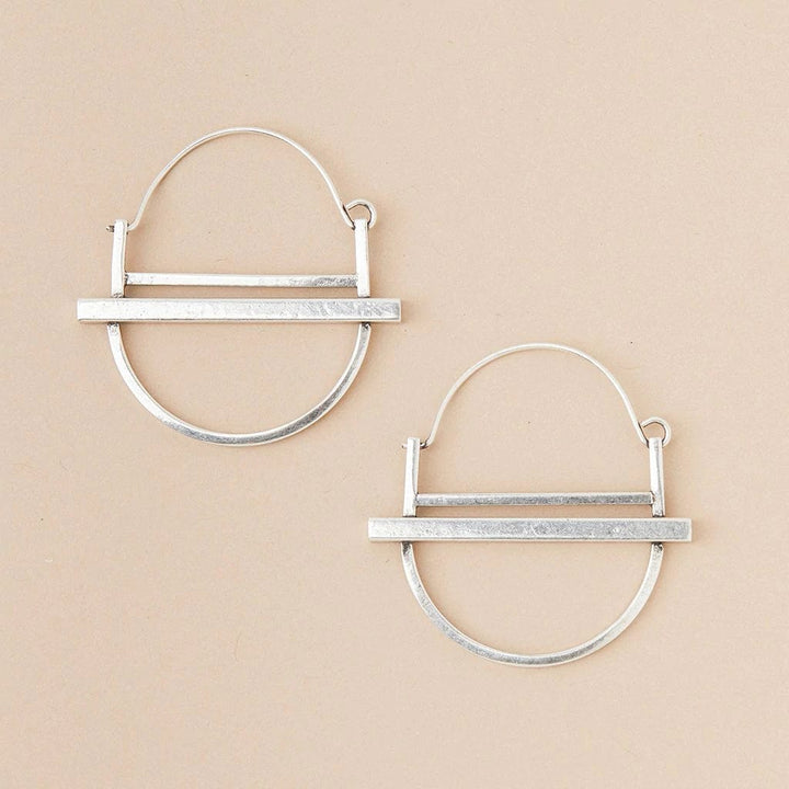 Saturn Hoop in Silver by Scout - Esme and Elodie