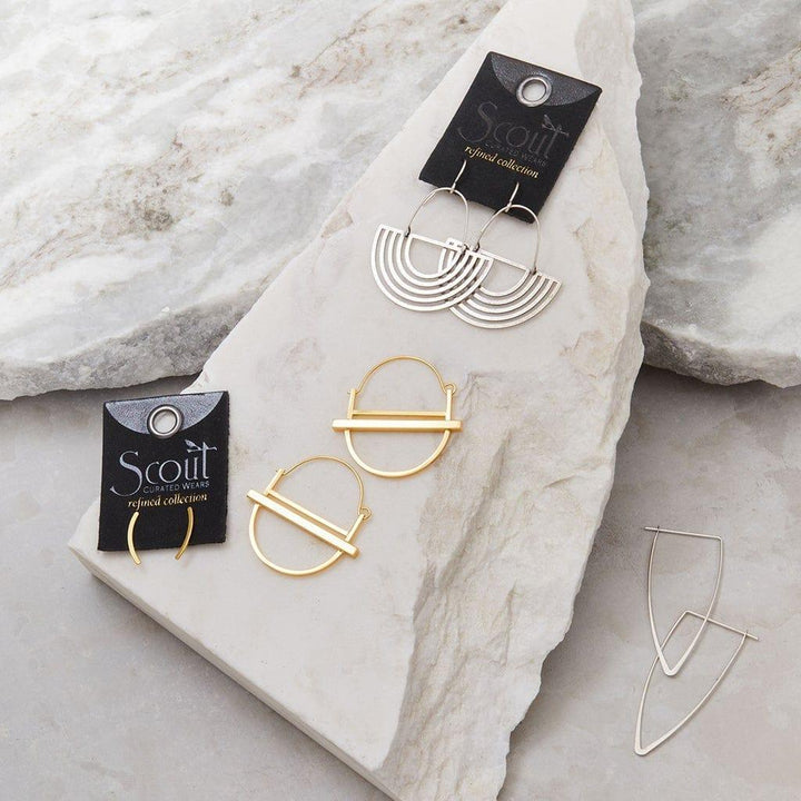 Saturn Hoop in Silver by Scout - Esme and Elodie