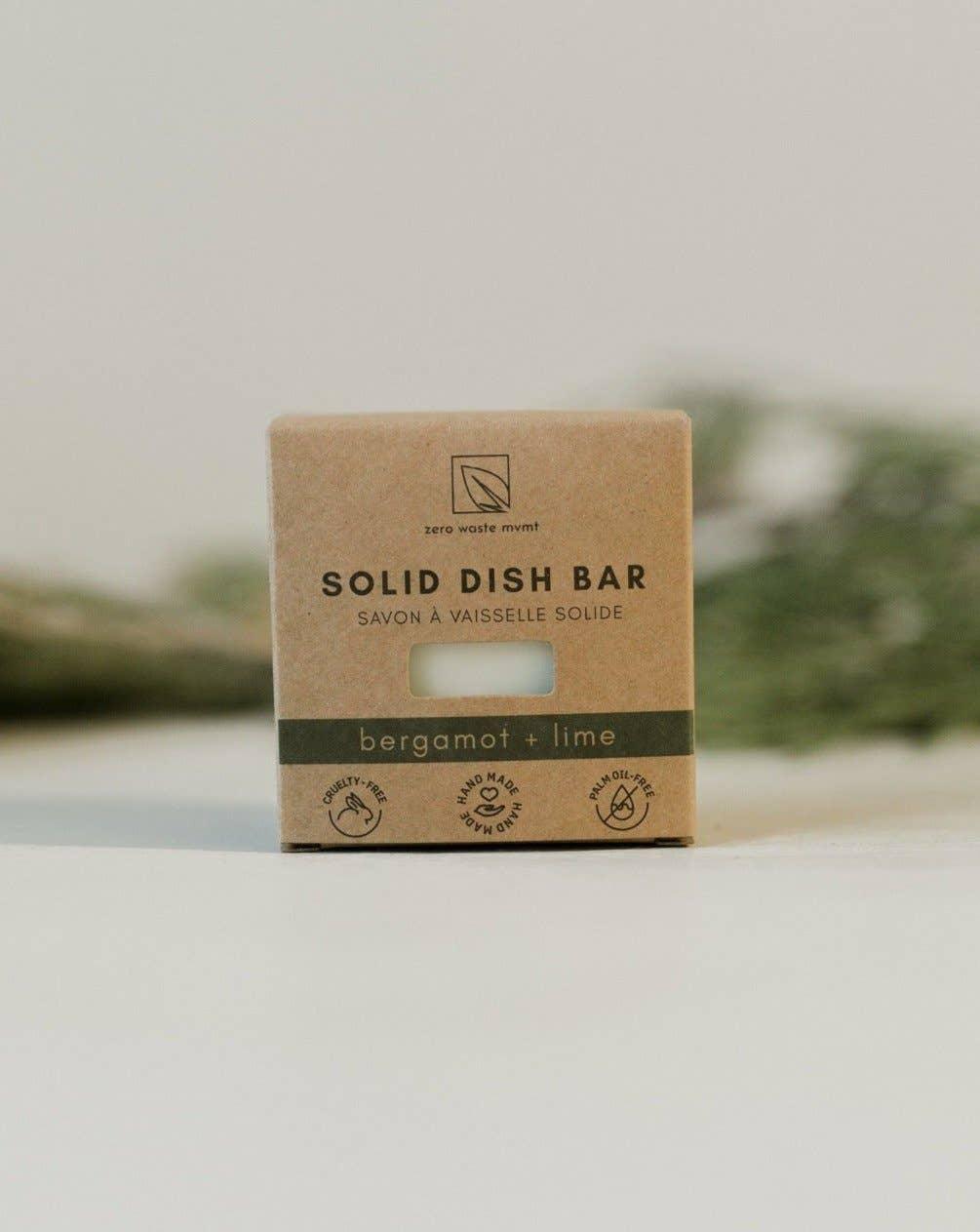 Solid Dish Bar | Bergamot + Lime | Vegan Organic Ingredients - Esme and Elodie
