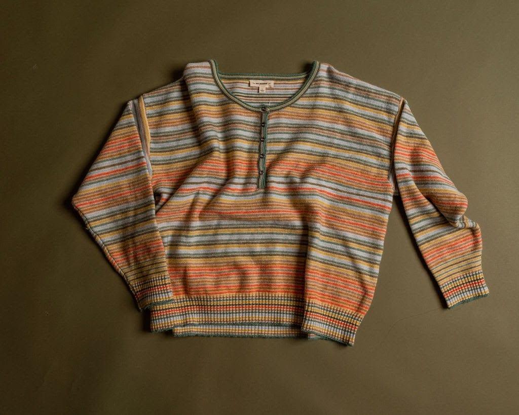 Stand Loud Rainbow Sweater Henley - Esme and Elodie