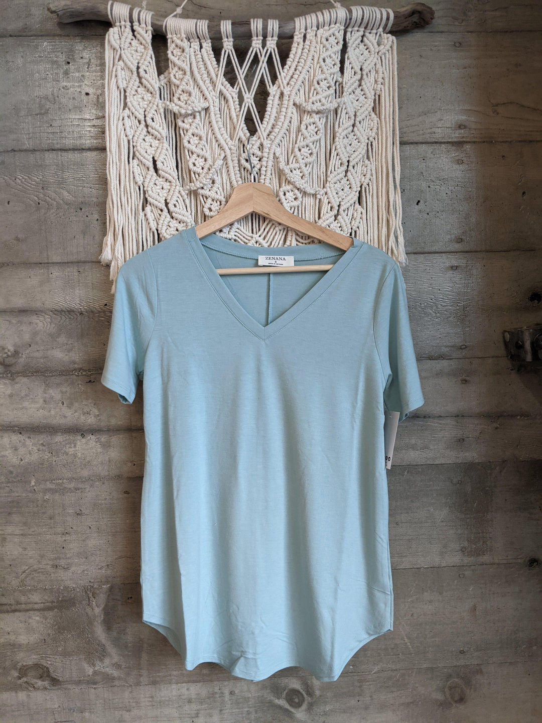 Staple T- best selling womens and plus size t-shirt in Seaglass Waves - Esme and Elodie