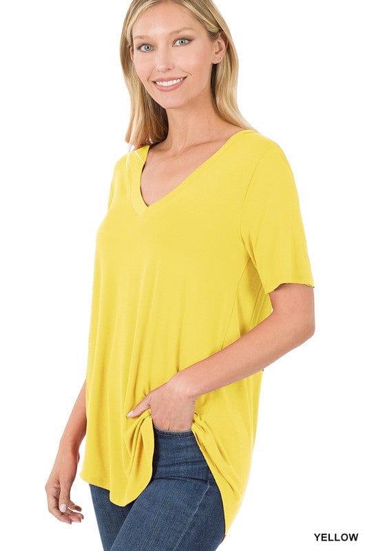 Women's Staple T- best selling T-shirt- Yellow - Esme and Elodie