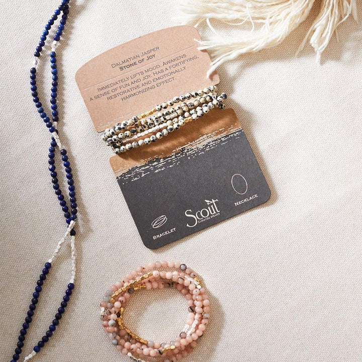 Stone Wrap: Morganite/Black Tourmaline - Stones of Divine Love & Protection - Esme and Elodie