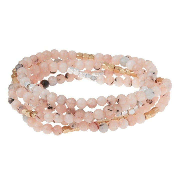 Stone Wrap: Morganite/Black Tourmaline - Stones of Divine Love & Protection - Esme and Elodie