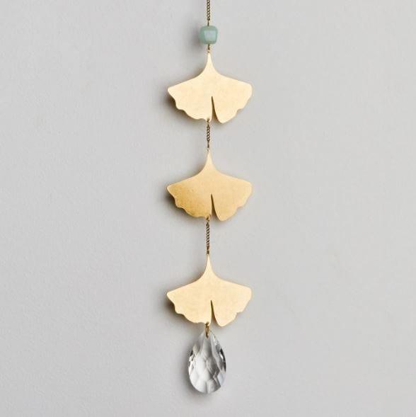 Suncatcher- Botanical Leaf/Amazonite - Esme and Elodie