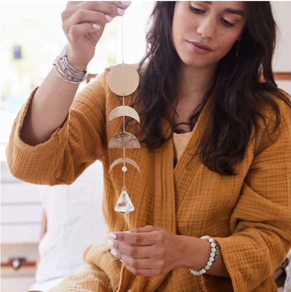 Suncatcher- Moon Phase/ Moonstone - Esme and Elodie