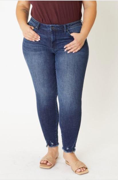 Susie- plus size mide rise skinny - Esme and Elodie