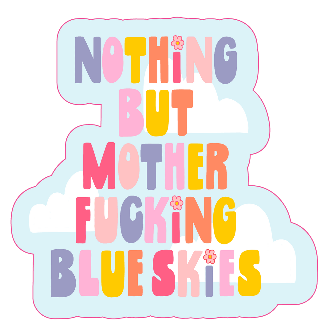 Talking Out of Turn - Sticker - MF Blue Skies - Esme and Elodie