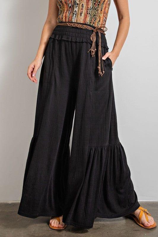 Textured cottom maxi pant - Esme and Elodie