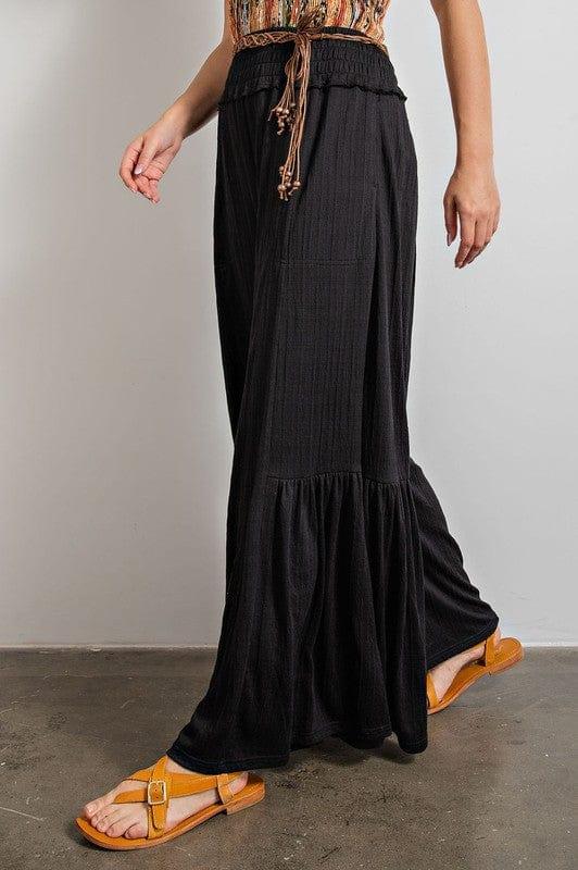 Textured cottom maxi pant - Esme and Elodie
