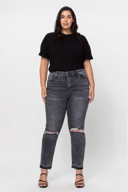 Tilly- plus size high rise straight hem - Esme and Elodie