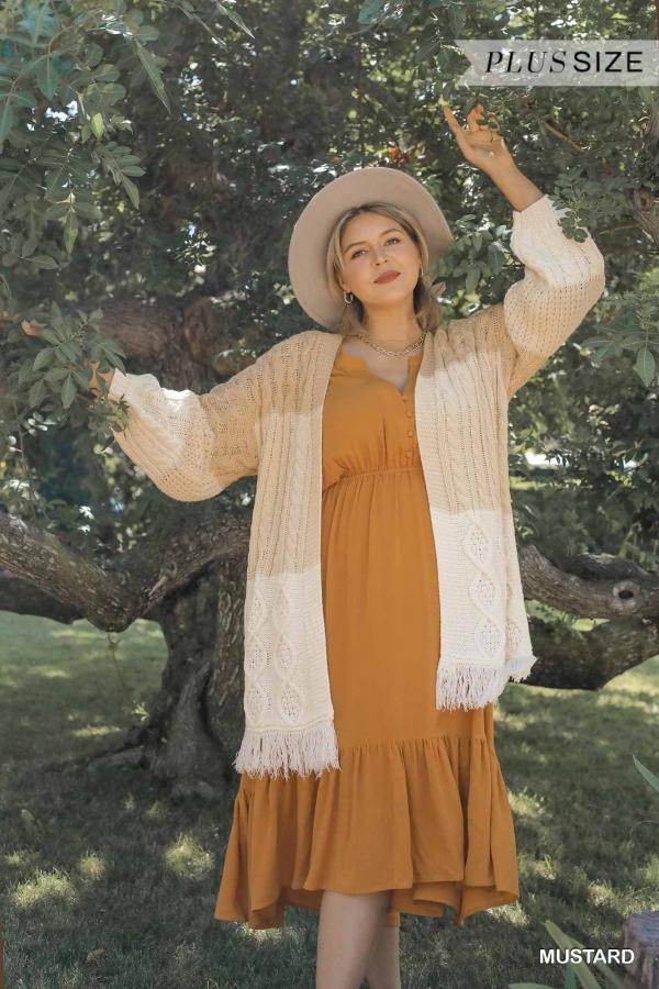 Tumeric Sunset- v-neck bohemian maxi dress - Esme and Elodie