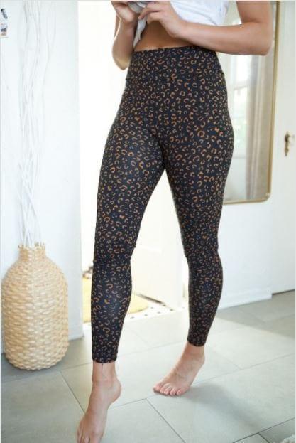U Can't Touch This- leopard suede loungewear legging - Esme and Elodie