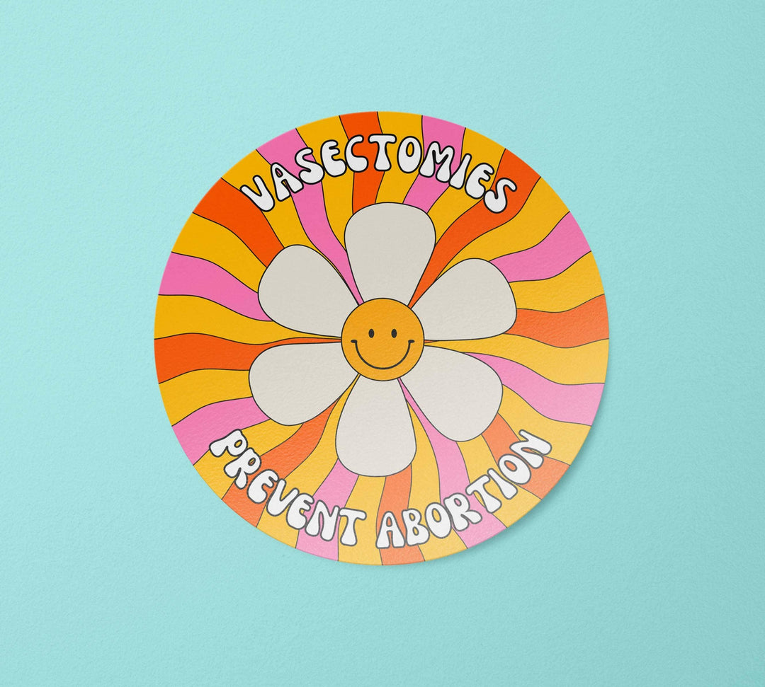 Vasectomies Prevent Abortion Sticker | Pro Choice Decal - Esme and Elodie