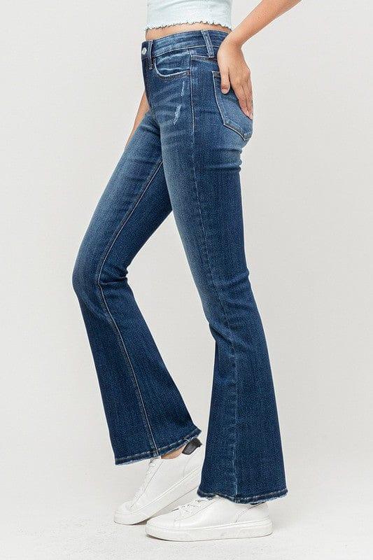 Vervet Mid Rise Women's Flare leg jean Denim - Esme and Elodie