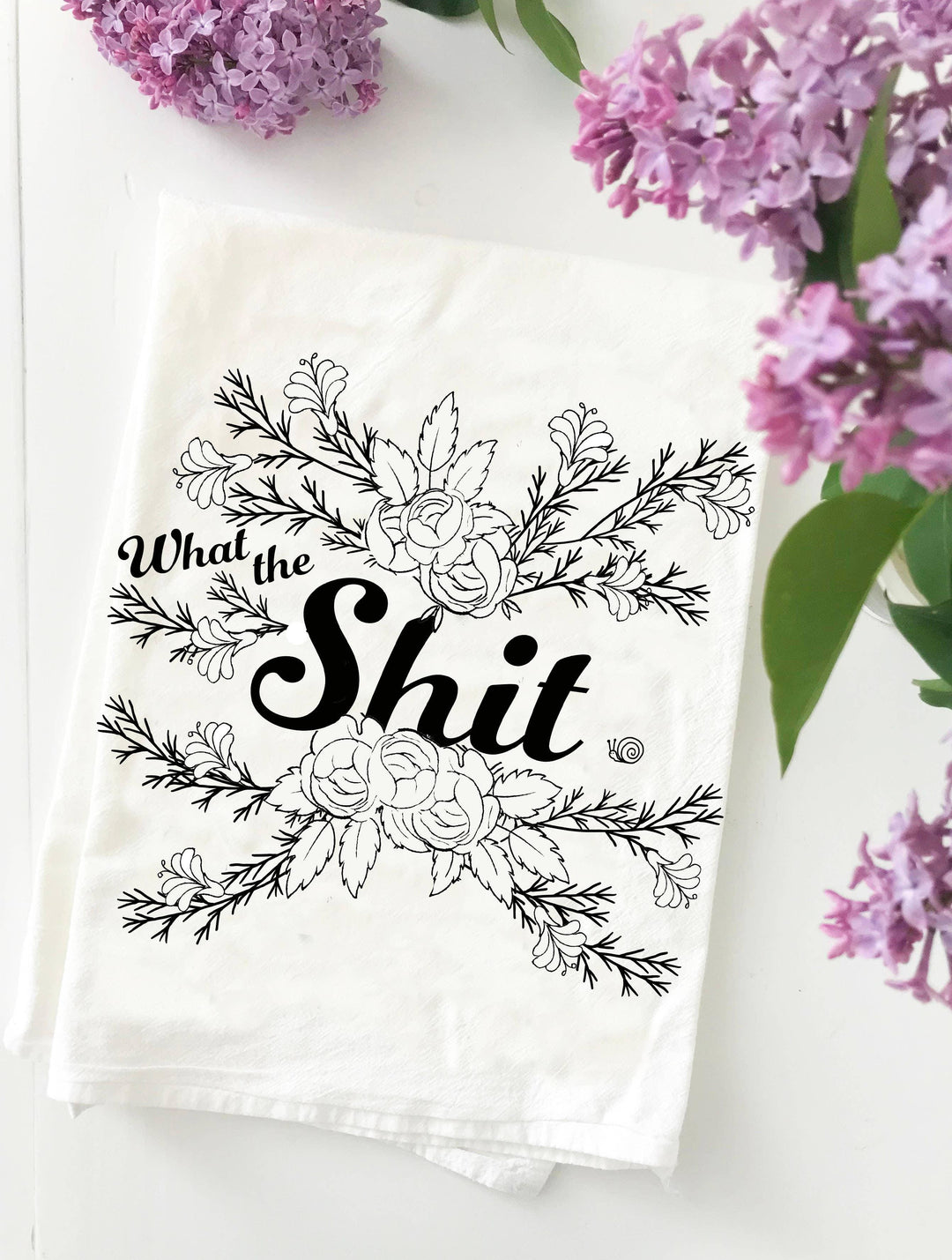 What The Shit Kitchen Towel - Esme and Elodie